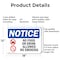 Signmission No Food Or Drink Allowed No Smoking OSHA Notice Sign, Aluminum, 18in W x 12in L, 2PK OS-2PACK-NS-A-1218-L-14576 - alternate 2